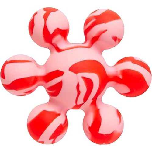 Ubbi Joinibble Teether for Babies, Food-Grade Platinum Silicone, Soothes Teething and Massages Gums, BPA and PVC-Free, Pink