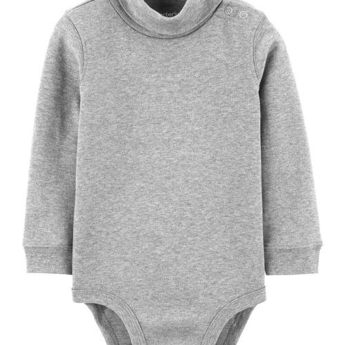 Gray Baby Turtleneck Bodysuit | carters.com