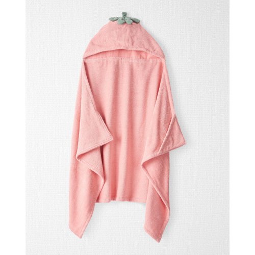 Organic Terry Cotton Strawberry Towel