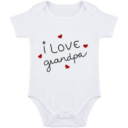 I Love Grandpa Baby Onesie Grandpa Onesie for Baby Bodysuit I Love Grandpa Baby Clothes Baby Boy Girl Clothes