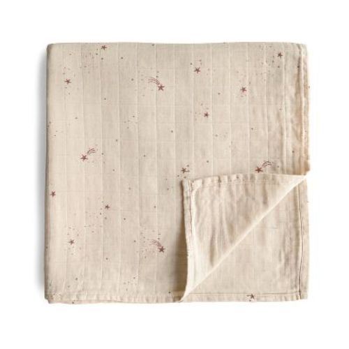 Mushie Organic Cotton Muslin Swaddle Blanket