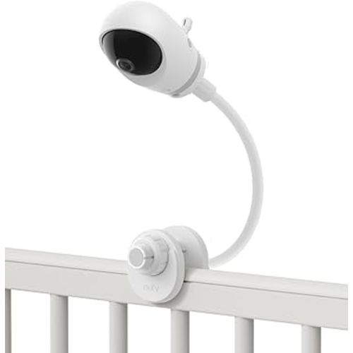 eufy Security Baby Monitor Crib Mount, Compatible with eufy Baby Monitor E20/E21, 16 Inch Flexible Arm Bracket, Attach to Baby Crib, No Tools Needed, No Wall Damage (Camera Not Included)