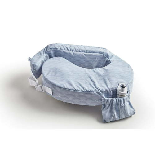 My Brest Friend Original Nursing Pillow Enhanced Ergonomics Essential Breastfeeding Pillow Support For Mom & Baby W/ Convenient Side Pocket, Double Straps & slipcover, Midnight Poppy