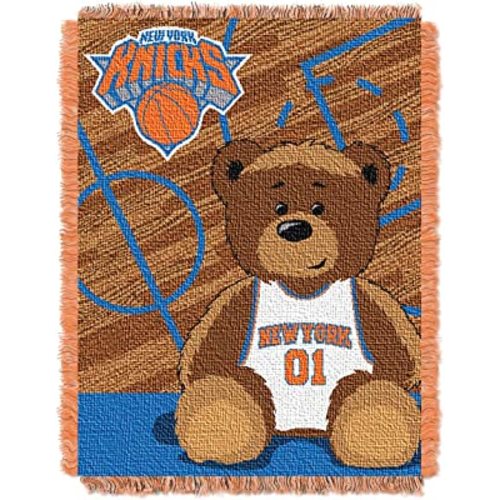 Northwest NBA unisex-Children NBA 36-Inches-By-46-Inches Woven Jacquard Baby Throw Blanket