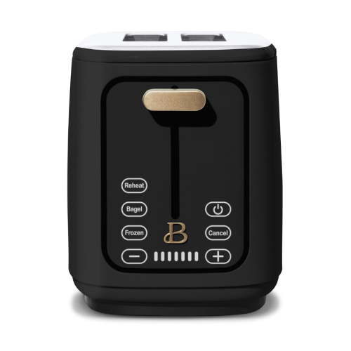 Beautiful 2 Slice Toaster with Touch-Activated Display, Black Sesame by Drew Barrymore