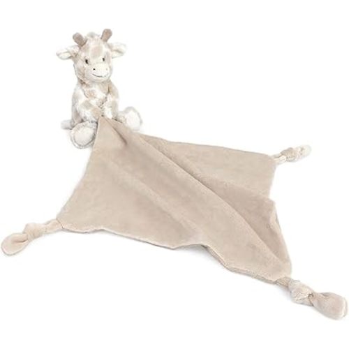 MON AMI Gentry The Giraffe Plush Lovey for Babies – 13.5” | Knotted Security Blanket for Newborns