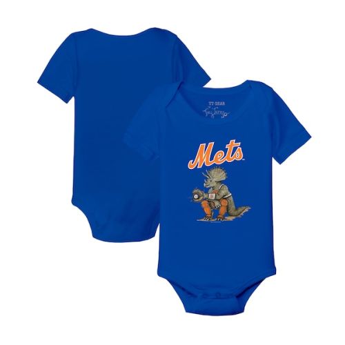 Infant New York Mets Tiny Turnip Royal Triceratops Bodysuit