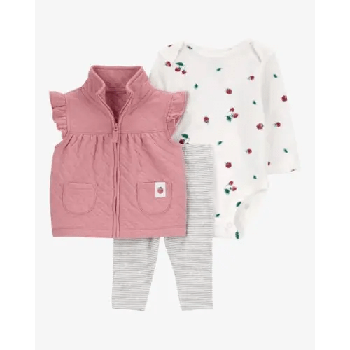 Baby 3-Piece Quilted Little Vest Set - Carter's | Carter's