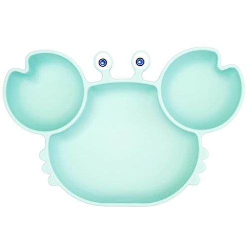 Silicone Suction Plate for Toddlers - Self Feeding Training Divided Plate Dish and Bowl for Baby and Toddler, Fits for Most Highchairs Trays, BPA Free Microwave Dishwasher Safe