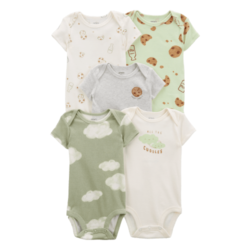 Baby 5-Pack Short-Sleeve Bodysuits - Carter's | Carter's