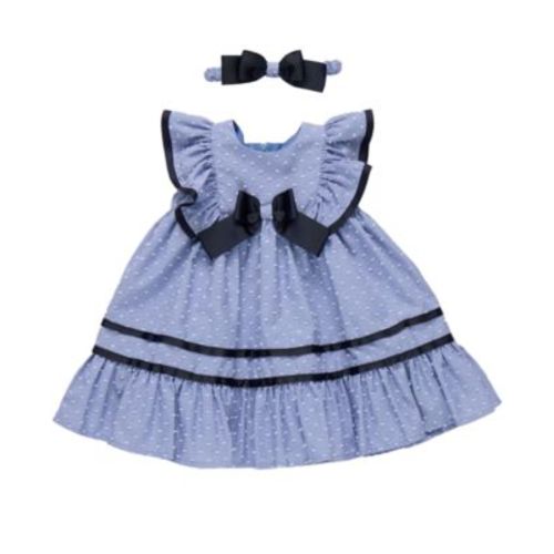 Baby Girls 2-Piece Clip Dot Nautical Dress