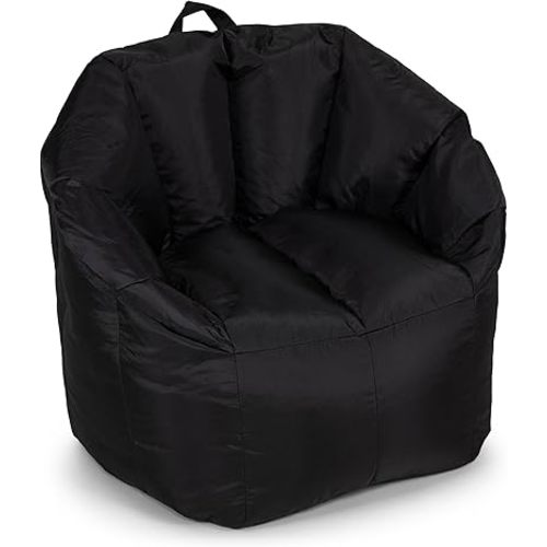 Big Joe Milano Beanbag Chair Stretch Limo Black Smartmax