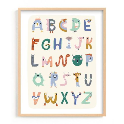 ABC Buddies Framed Wall Art By Minted for West Elm Kids