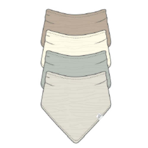 Muslin Bandana Bibs - 4 Pack