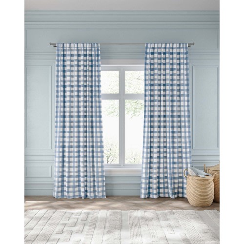 Gingham Blackout Curtain