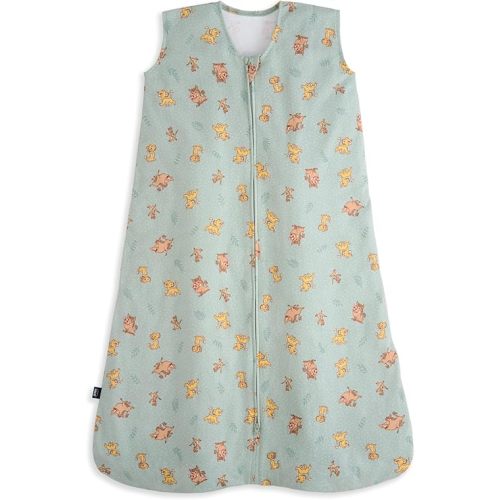 HALO Lion King SleepSack, 100% Cotton Wearable Blanket, Swaddle Transition Sleeping Bag, TOG 0.5, Medium, Lion King Friends