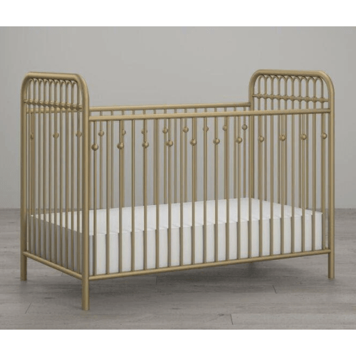 Gold Metal Baby Crib