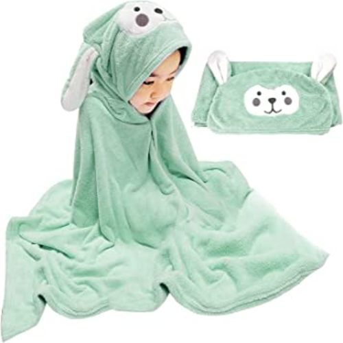 Visen Premium Hooded Towel for Kids,-28×55 INCH Large Size Kids Bath Towel,Ultra Soft Hooded Towel Wrap for Boys Girls, Highly Absorbent Bathrobe Blanket Gifts for Toddlers Shower