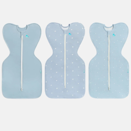 Swaddle Up Starter Bundle 0.2 | 1.0 TOG | Soft Blue | Mist Blue Boats | Blue Twinkle