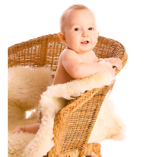 Longwool Baby Sheepskin Rug | Genuine New Zealand Lambskin for Babies | SheepskinShop.com