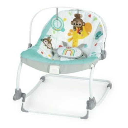 Ingenuity Keep Cozy 3-in-1 Vibrating Infant & Toddler Baby Bouncer and Rocker Chair, Gray