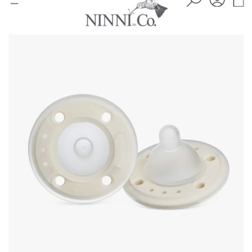 Ninni Pacifier- Creme 2 Pack Pacifier – Ninni Co