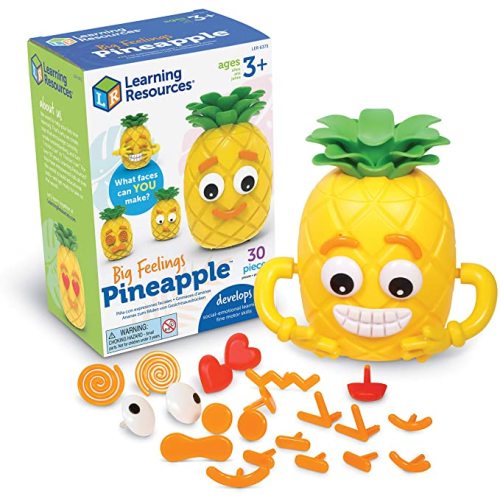 Learning Resources Big Feelings Pineapple - 30 Pieces, Ages 3+ Social Emotional Learning Toy For Boys and Girls, Body Awareness, Toddler Learning Toys - Emotional Toy