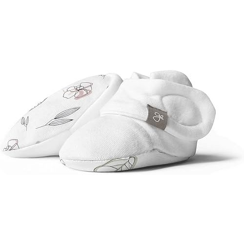 goumikids Viscose from Bamboo Organic Cotton Stay-On Boots, Abstract Floral 0-3m