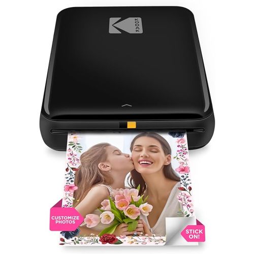 KODAK Step Instant Smartphone Photo Printer - Portable Mini Color Wireless Mobile Printer - Zink 2x3” Sticky-Back Photos - Bluetooth Compatible with iOS & Android Devices - Fun Editing App - Black