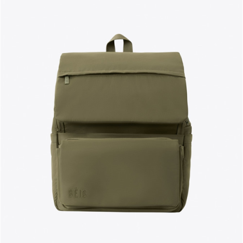BÉIS 'The Ultimate Diaper Backpack' in Olive - Green Backpack Diaper Bag