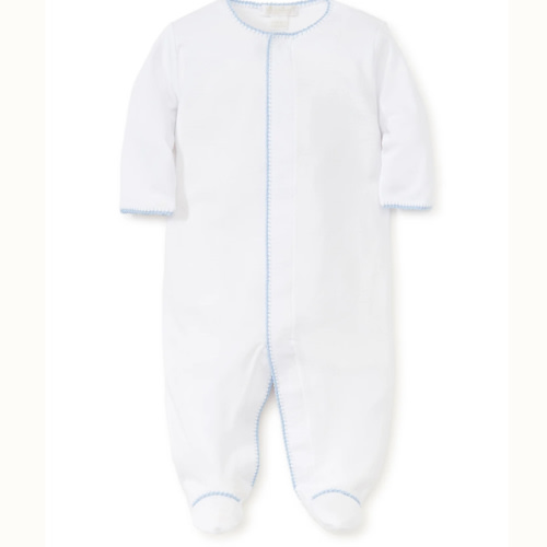 White/Blue New Premier Basics Footie