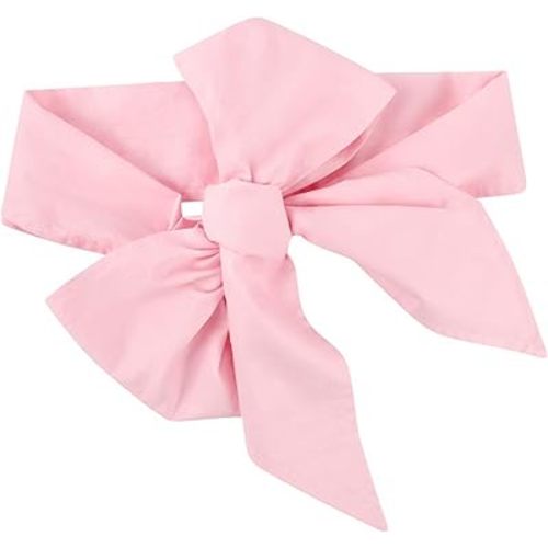 Newborn Swaddle Sash, Soft Cotton Bow Decorative Strap for Swaddles, Adorable Maternity Bow Sash, 70x5.5 Inch, Pink