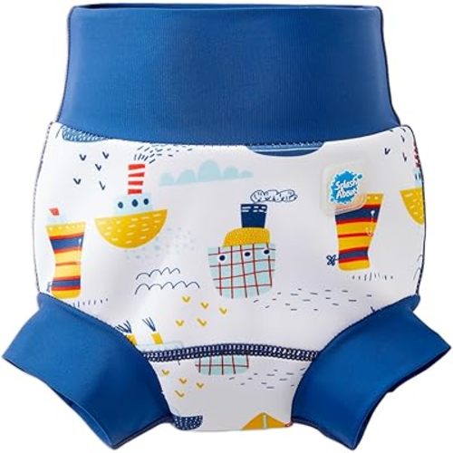 Splash About Happy Nappy Reusable Swim Diaper, Tug Boats, 6-12 Months