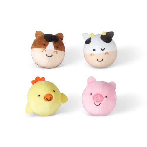 Melissa & Doug Rollables Farm Friends Infant and Toddler Toy (4 Pieces)