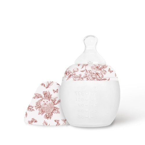 5 oz Baby Bottle | Tartine et Chocolat "Toile de Jouy" Terracotta