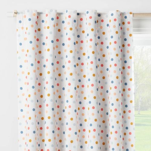 42"W x 95"L Dot Kids' Blackout Window Curtain Panel Navy - Pillowfort™