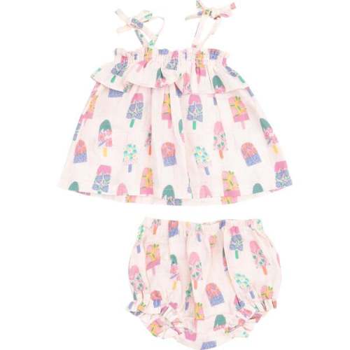 Ruffle Top & Bloomer, Floral Popsicles - Angel Dear | Maisonette