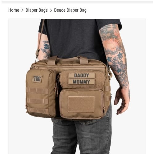 Durable Deuce Tactical Diaper Bag with Changing Mat - Lifetime Warranty – Tactical Baby Gear