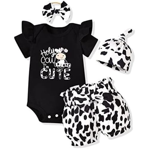Aalizzwell Newborn Baby Girls Shorts Outfit for Summer