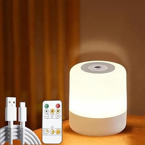 Baby Night Light 3 Colors Egg Light for Nursery Rechargeable Nursery Night Light Small Cordless Table&Bedside Lamp Eye Caring Dimmable LED Touch Night Lamp for Kids, Toddler, Nursing