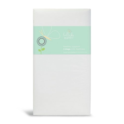 Lullaby Earth Healthy Support Waterproof Crib Mattress 2-Stage Dual Firmness