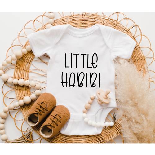 Little Habibi Onesie®, Arabic Baby Bodysuit, Cute Muslim Baby Gift, My Darling Tee Shirt, Pregnancy Announcement, IVF Infant, Gender Neutral
