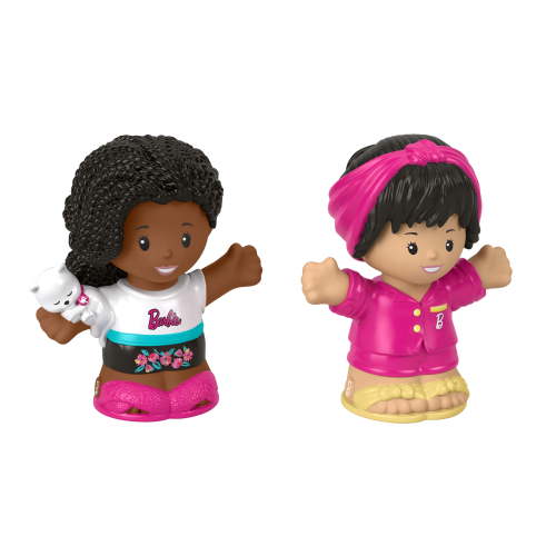 Fisher-Price Little People Barbie Sleepover Figure Pack, 2 Characters for Toddlers