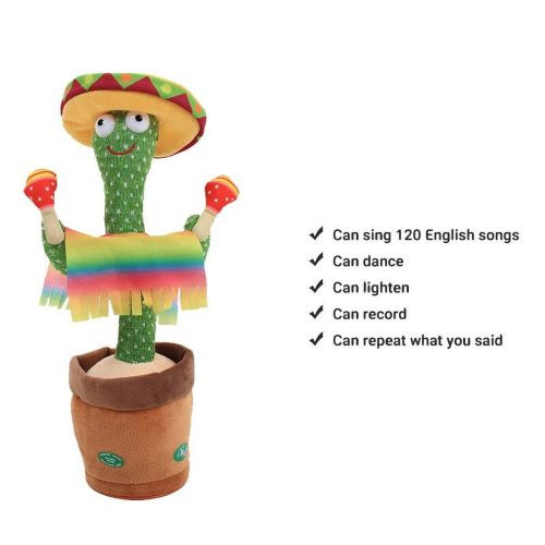 Interactive Dancing and Talking Plush Toys with Recording and Singing Rock Music, Best Educational Birthday Present for Kids