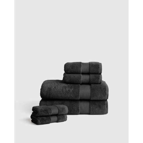 Turkish Ultra Luxe Plush Bath Towel Bundle in Charcoal