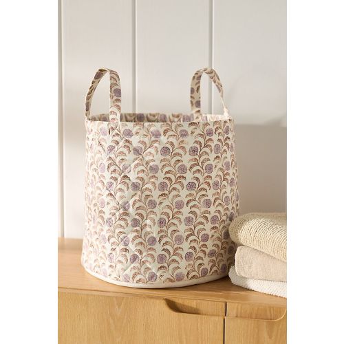 Leora Quilted Fabric Basket