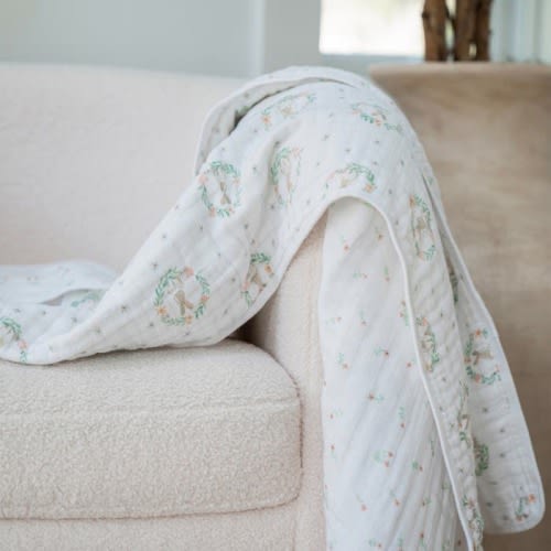 essentials cotton muslin blanket
