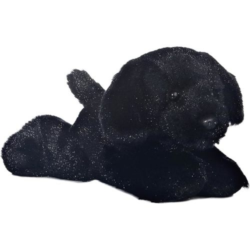 Aurora® Adorable Mini Flopsie™ Blackie™ Stuffed Animal - Mini Companions Ready for Playful Adventures - for Kids All Ages, Toddlers, Adults, and Families - Black 8 Inches