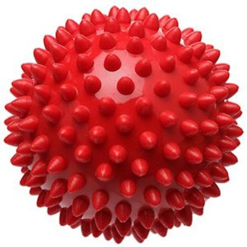 Pro-Tec Athletics High Density Spiky Massage Ball, Foot Massage Roller, Plantar Fasciitis Relief, Alleviates Arch and Heel Discomfort, Red (2.75 Inch Ball)