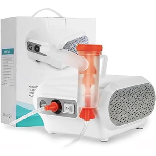Portable Compressor Nebuliser, Home Nebuliser Machine Personal Steam Atomizer for Kids and Adult, Jet Nebuliser Compressor with 1 Set Accessories